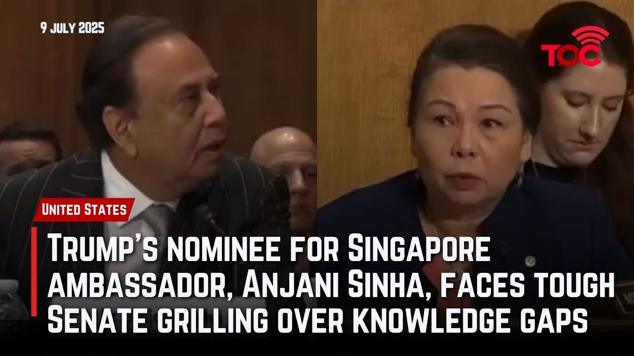 Trump&rsquo;s Singapore ambassador nominee Anjani Sinha grilled in Senate over knowledge gaps