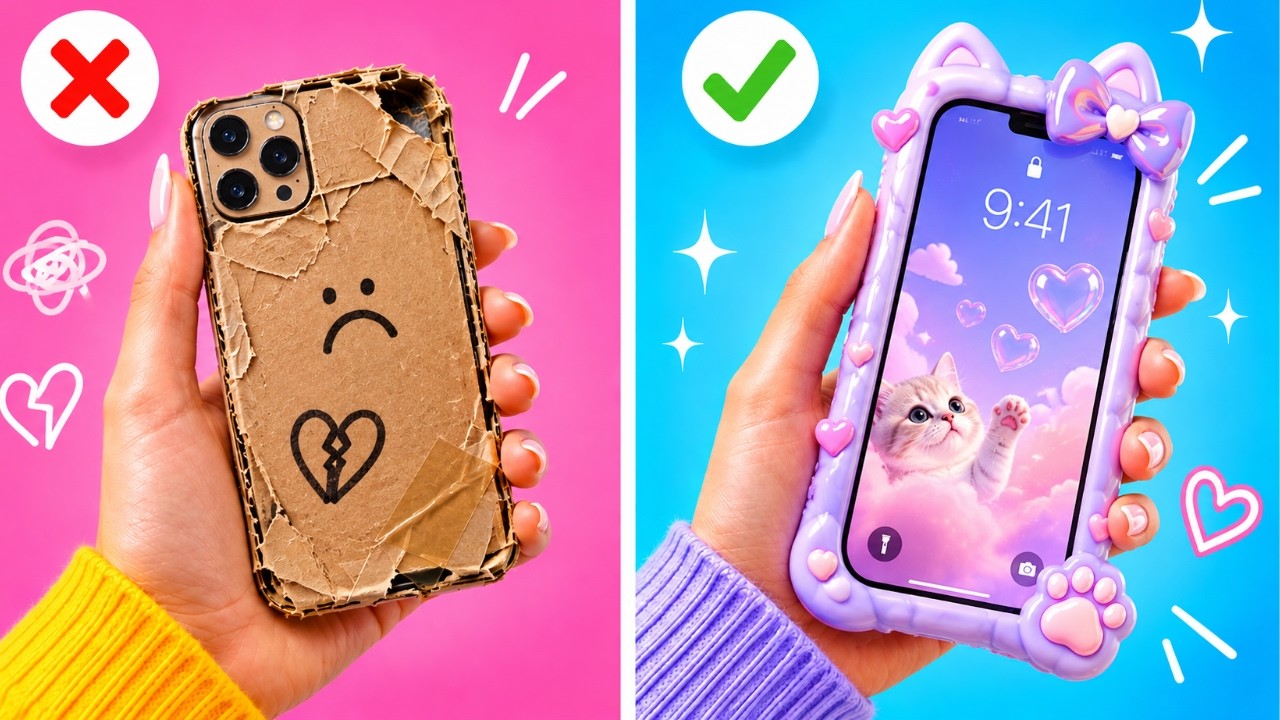 EASY DIY CRAFT HACKS WITH PAPER & CARDBOARD! || DYI Hacks VS Expensive Gadgets by 123GO SCHOOL