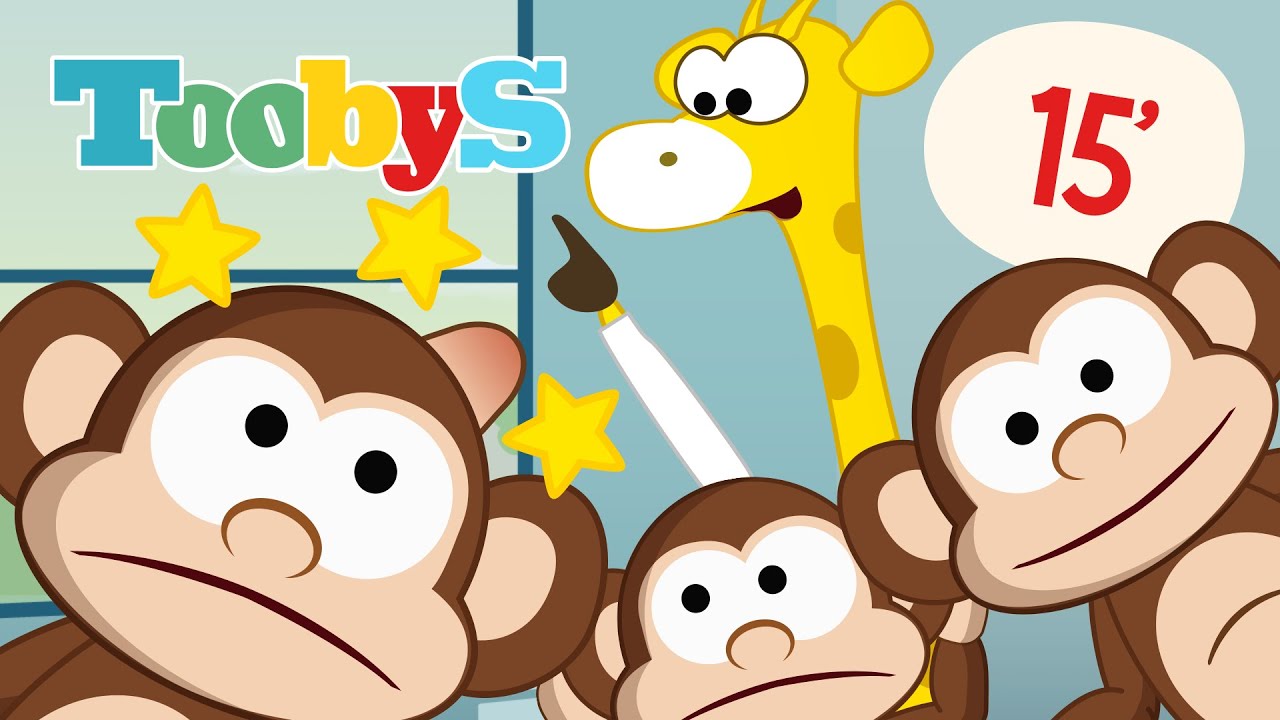 5 Scimmiette e altri Filastrocche | Toobys