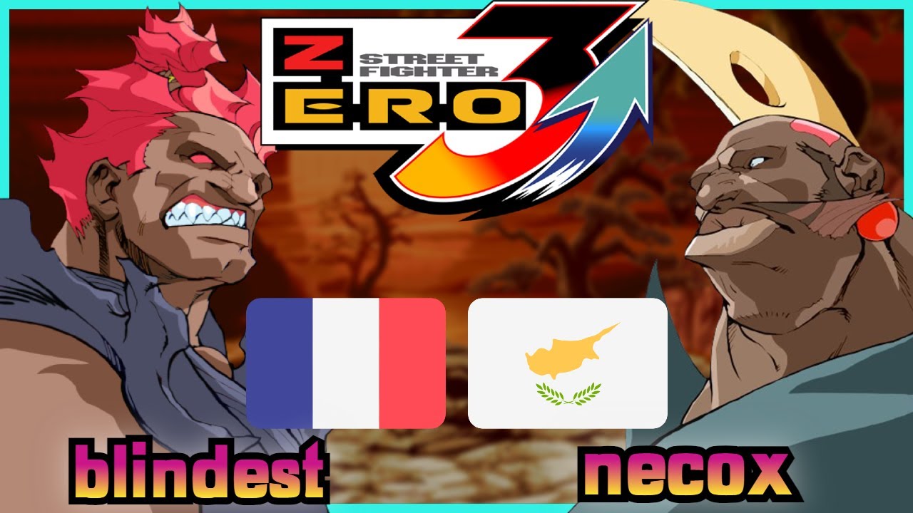 Street Fighter Zero 3 Upper || blindest 🇫🇷 VS 🇨🇾 necox || FLYCAST FIGHTCADE 2