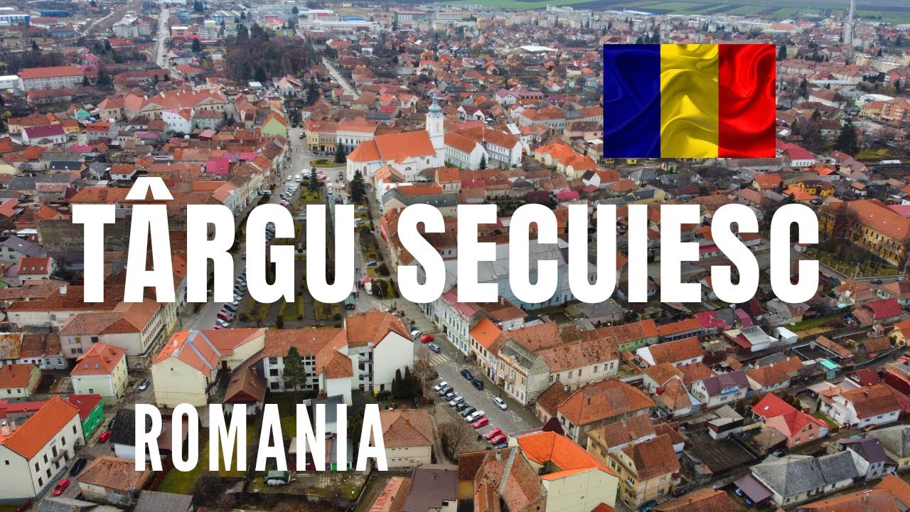 Amazing drone scenery in Targu Secuiesc, Romania