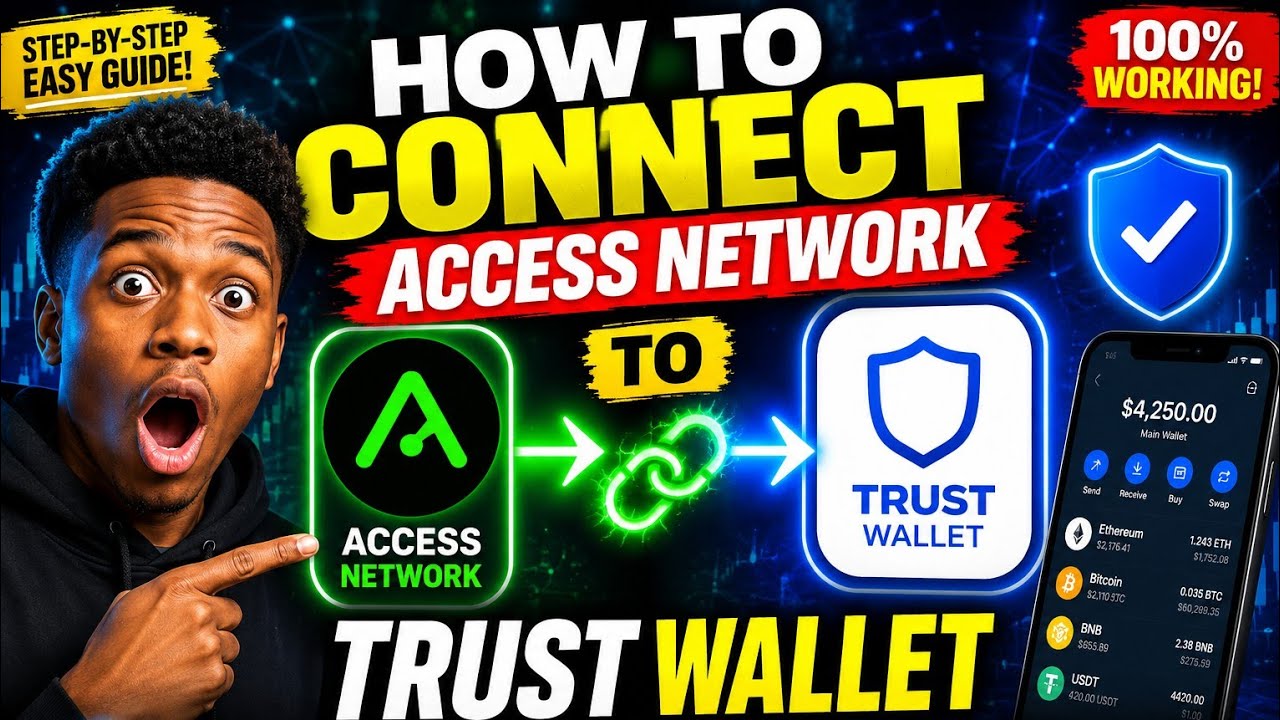 HOW TO CONNECT ACCESS NETWORK APP TO TRUSTWALLET.