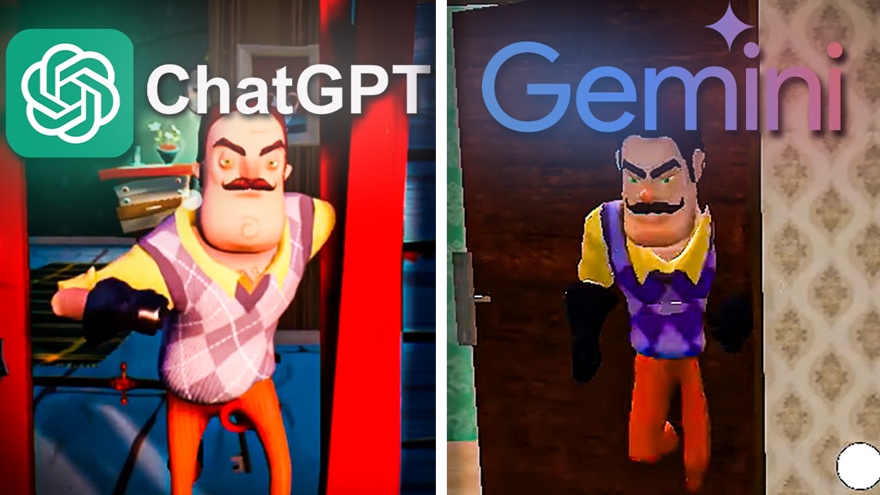 ChatGPT против Gemini: создайте Hello Neighbour с нуля.
