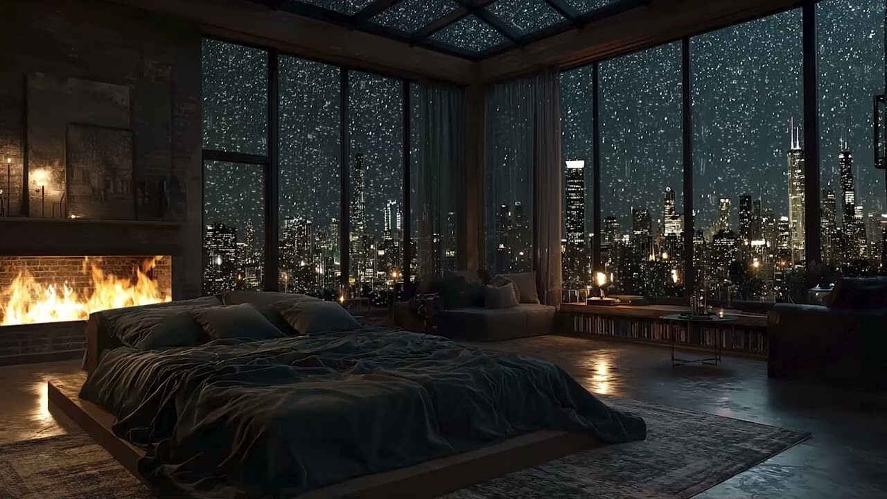 3 Hours Midnight Calm by the Rainy Window | Soft Piano & Night Rain for Deep Sleep