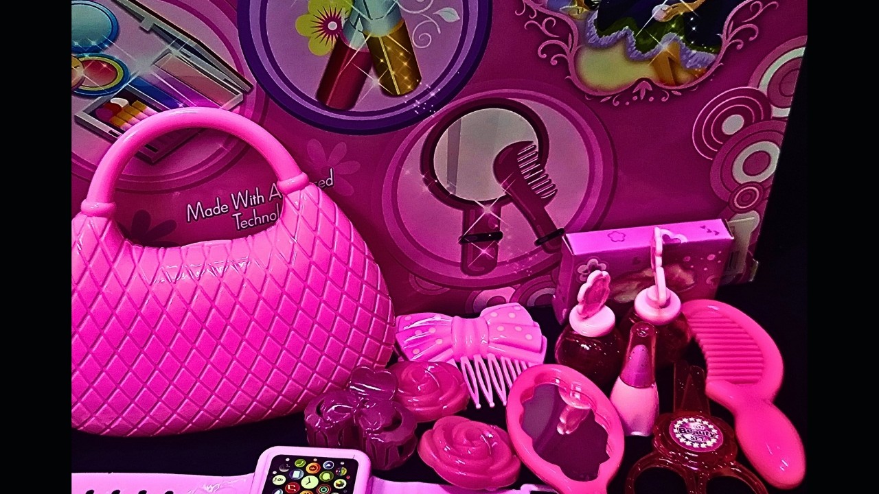 Oh My Pink Make up Toys Relaxing Unboxing video|#hellokitty #dollhouses  #relaxing#pinkish#pinktoys