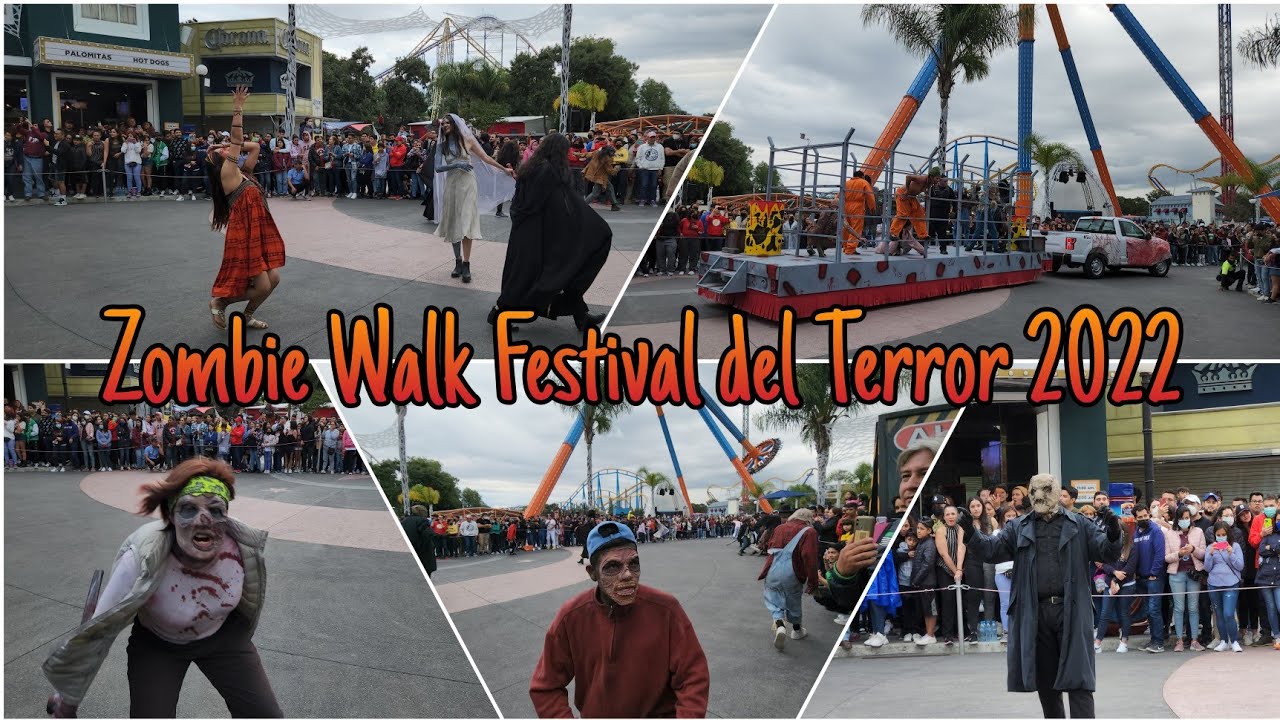 Zombie Walk | Festival del Terror 2022 | Six Flags México | 4K