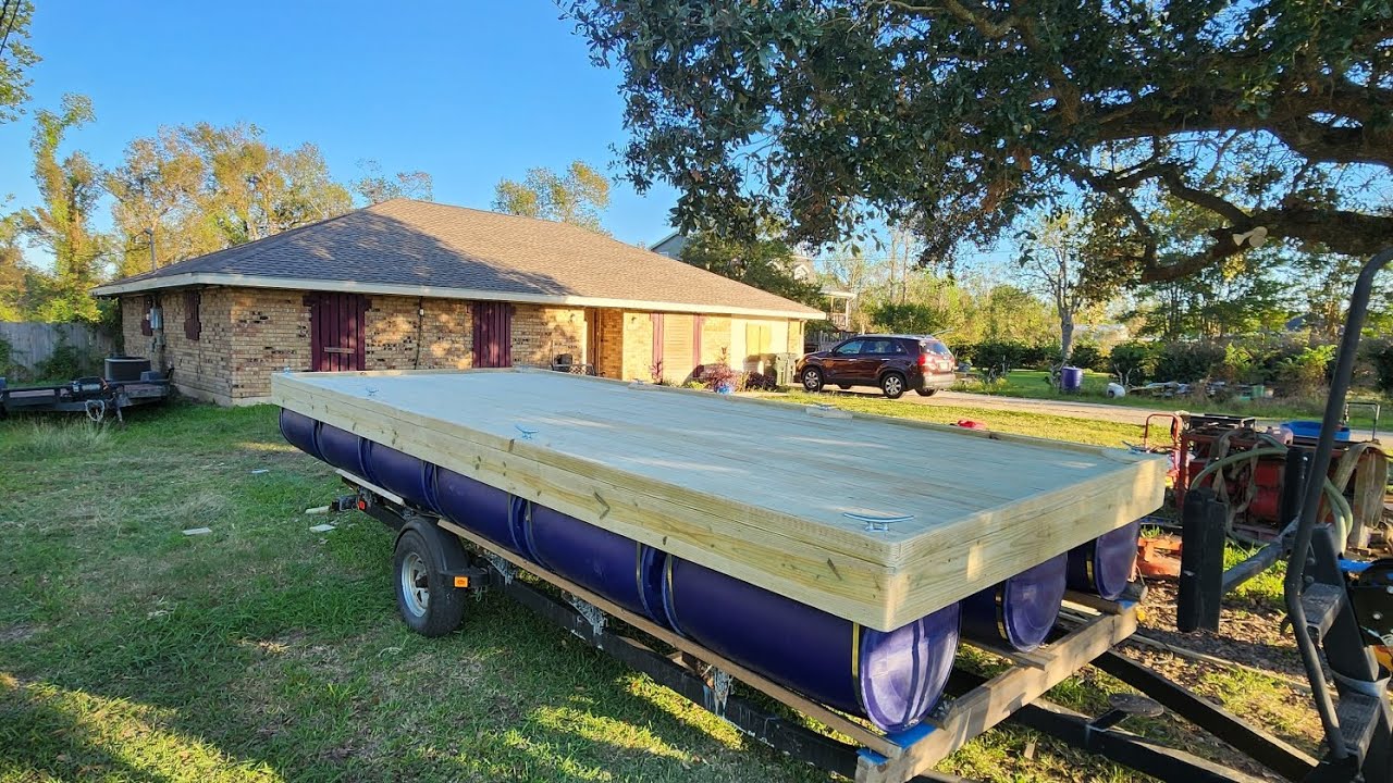 How To Build A Floating Dock With Barrels