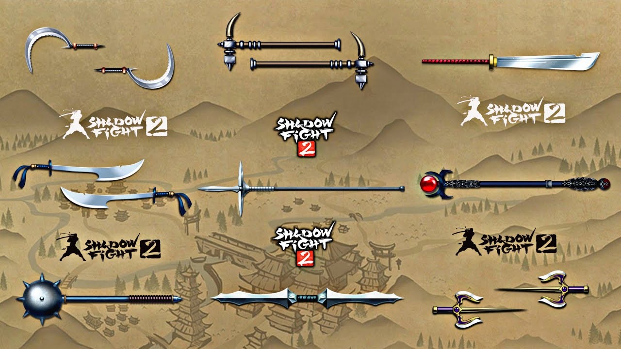 Shadow Fight 2 | Act 5 Weapons | Level 25-30 Weapons | Random Fights