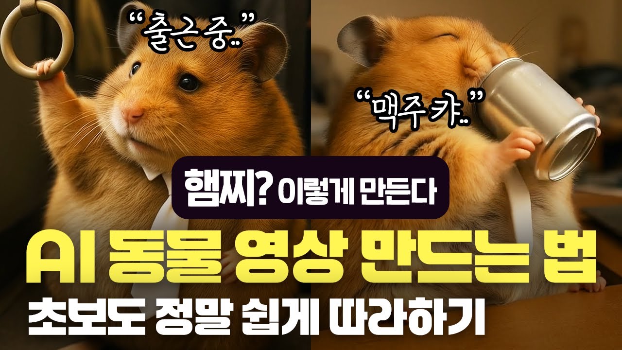 햄찌 영상, 어떻게 만드는데? | AI 동물 영상 쉽게 만드는 법