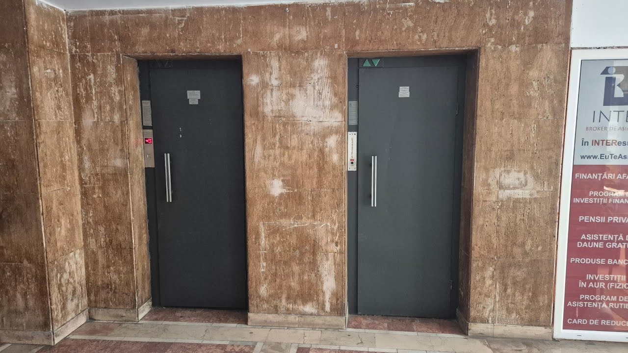 2x 1978 IFMA 2-speed traction elevator (1x Modernized) @ Bd. 22 Decembrie, no. 37A, Deva, Romania