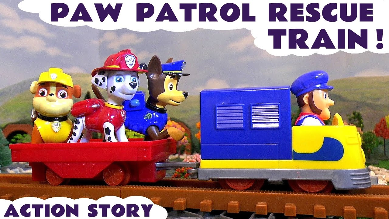 Paw Patrol Железнодорожная Игрушка Поезда Спасение с Томасом и друзьями приспешников TT4U