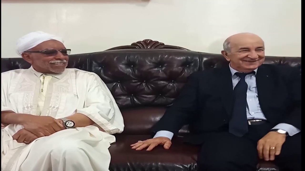 الخليفة العام للطريقة التجانية في العالم سيدي علي بلعرابي في لقاء مع عبد المجيد تبون