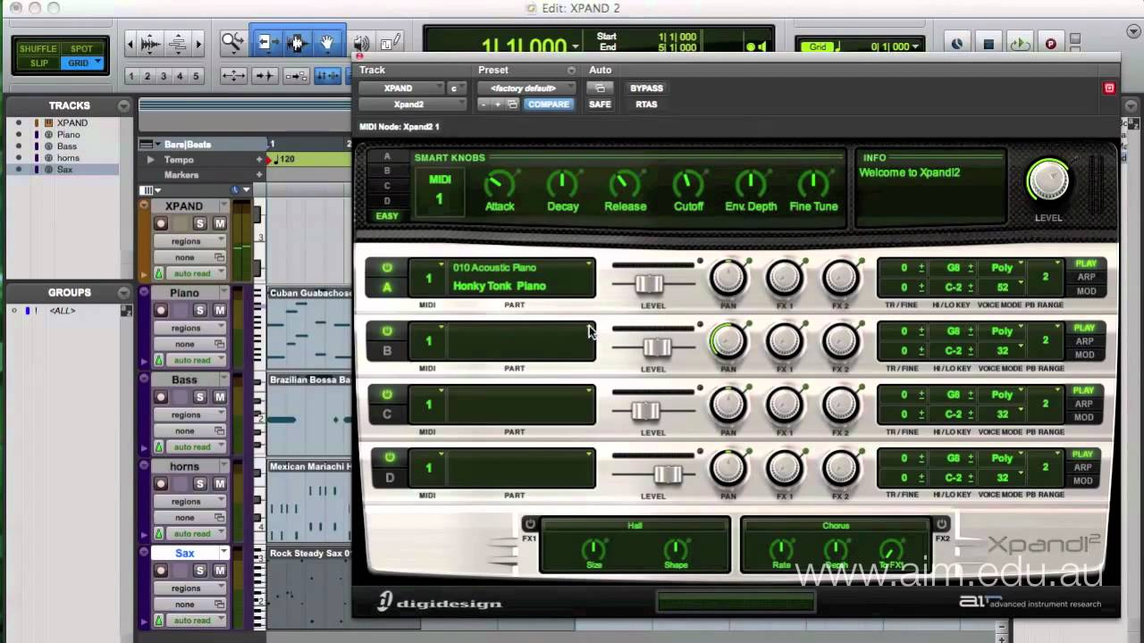 Pro Tools 8 Tutorial - XPAND 2 - Pt 1