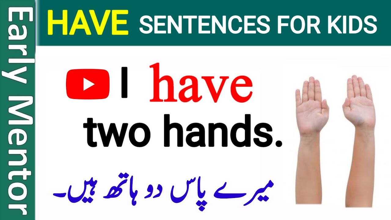 Using "Have" For Kids | How To Use Have In English Grammar | @earlymentor