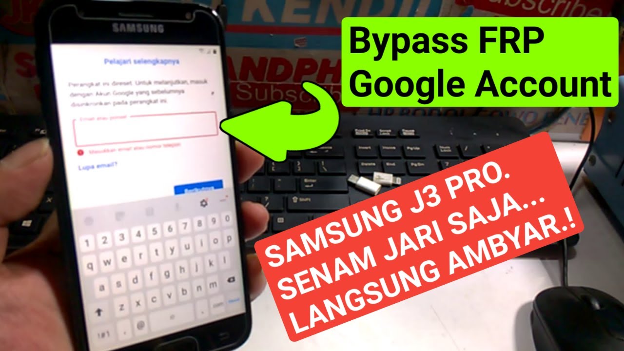 BYPASS FRP GOOGLE ACCOUNT‼️GALAXY J3 PRO TANPA PC, SENAM JARI SAJA AMBYAR || JKS opreker handphone