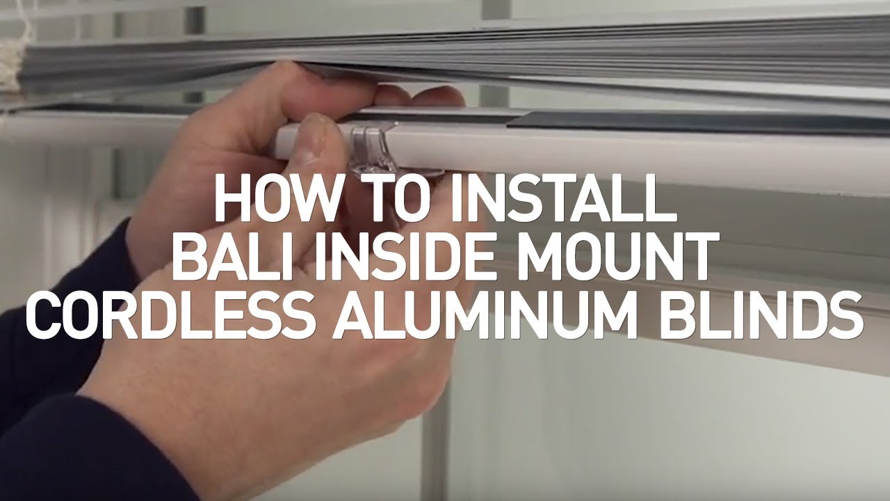 How to Install Bali® Cordless Aluminum Blinds - Inside Mount