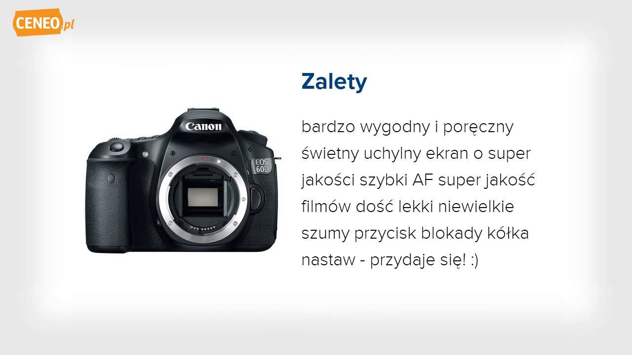 Canon EOS 60D Body lustrzanka - Ceneo.pl