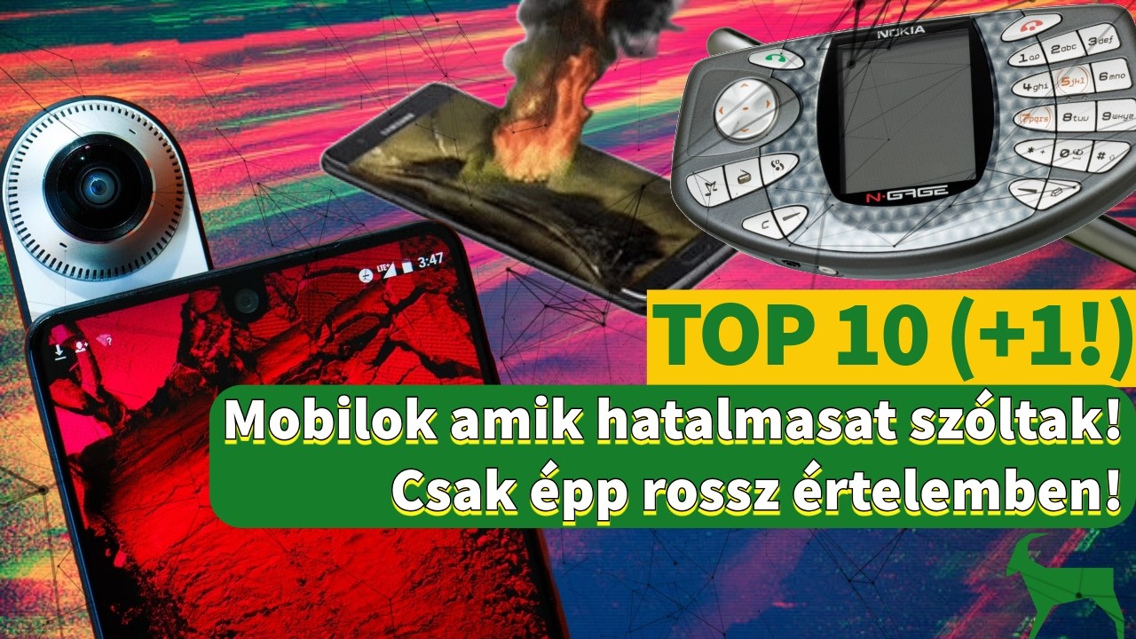 🔥 10 ikonikus telefon, ami CSÚNYÁN ELBUKOTT! 😱 (még az iPhone sem úszta meg…)