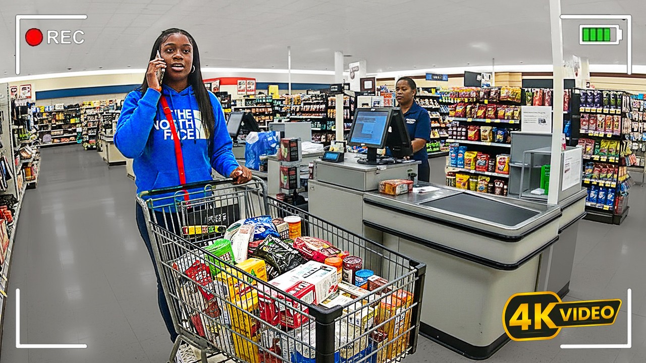 Woman Steals a Walmart Cart Like a Total Pro LIVE