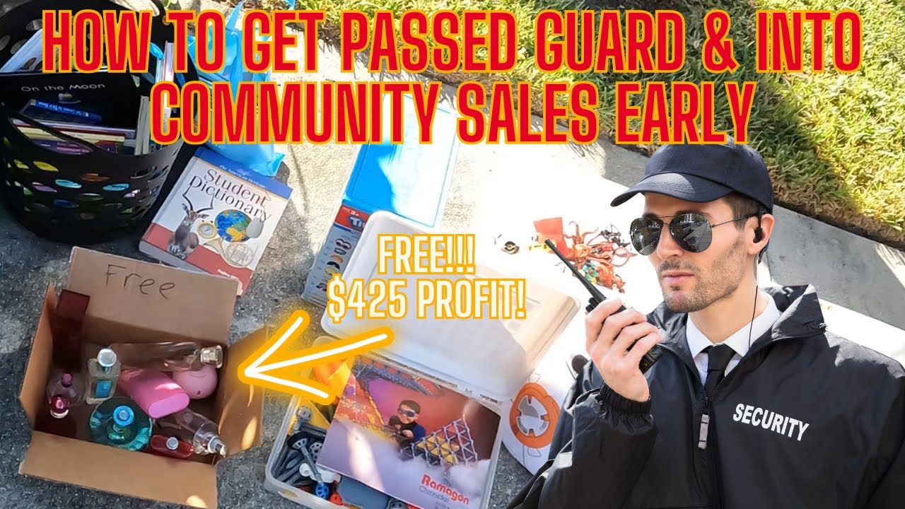 Big Tip! Early Entry Into Gated Community Sale! Others Left Outside! Garage Sale Flip Reseller Ebay