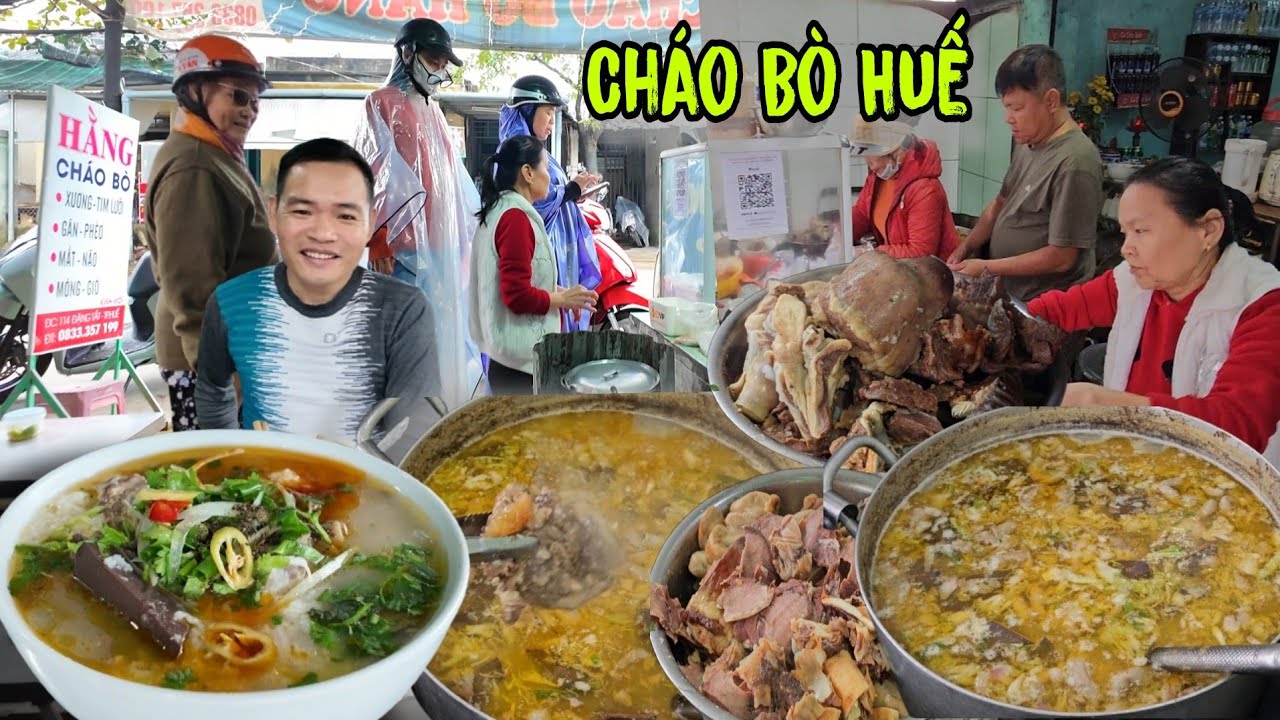 Cháo Bò Hằng Xứ Huế Ngon Từ Nước Ngọt Từ Xương Chỉ Có Dân Địa Phương Mới Biết