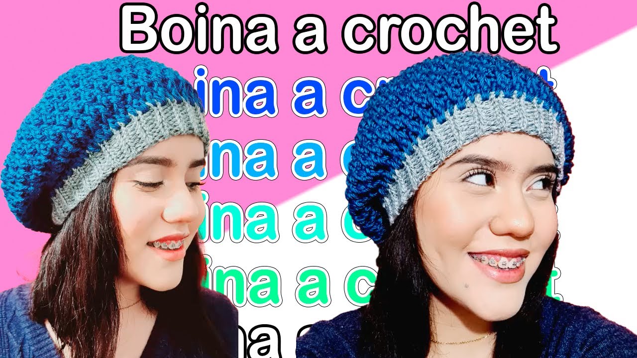 ✨ ¡Aprende a Tejer una Boina a Crochet en Minutos! | Tutorial Fácil Paso a Paso ✨