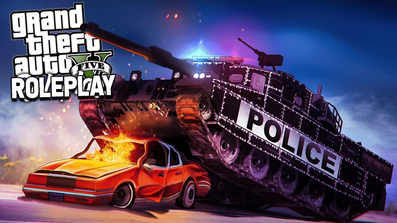 USING A TANK TO PULL PEOPLE OVER  - GTA RP