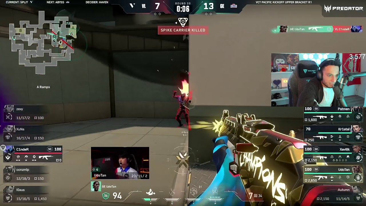 FNS react to GE UdoTan's ACE to close the map against VL