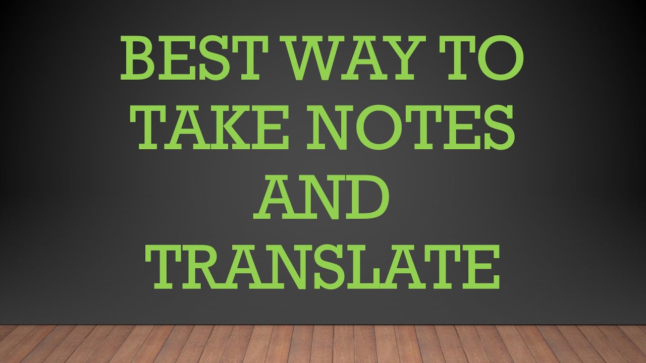 How to take notes and translate - Dialogue 3 - School Complaint
