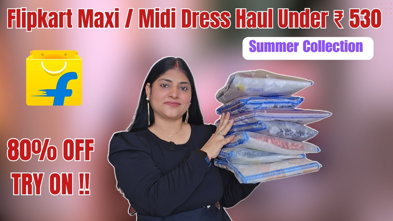 Flipkart Maxi Dress Haul | Summer Special Maxi Dress Haul | Pregnancy Wear Dress under ₹ 530