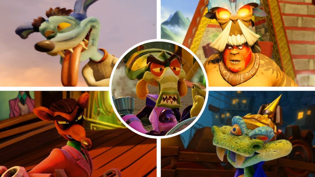 CRASH TEAM RACING NITRO-FUELED - All Bosses Races + Cutscenes DUBLADO PT-BR [1080p60fps]