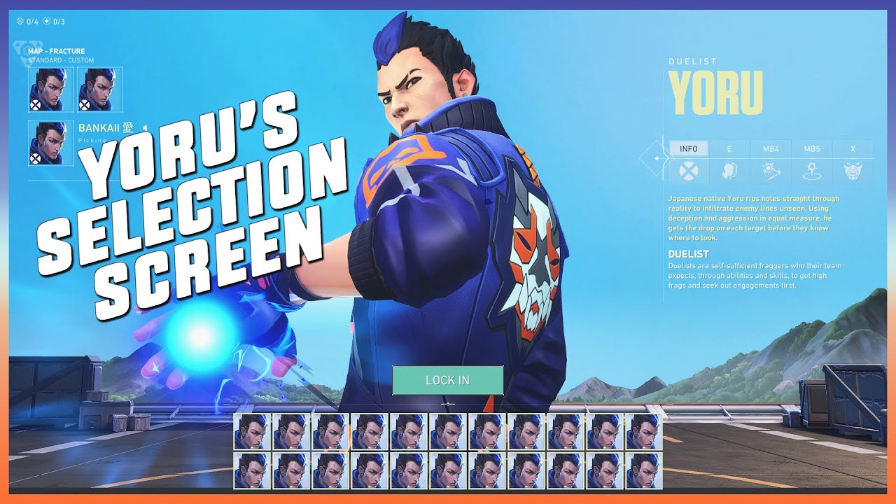 VALORANT : YORU SELECTION ANIMATION + ALL ABILITIES SHOWCASE