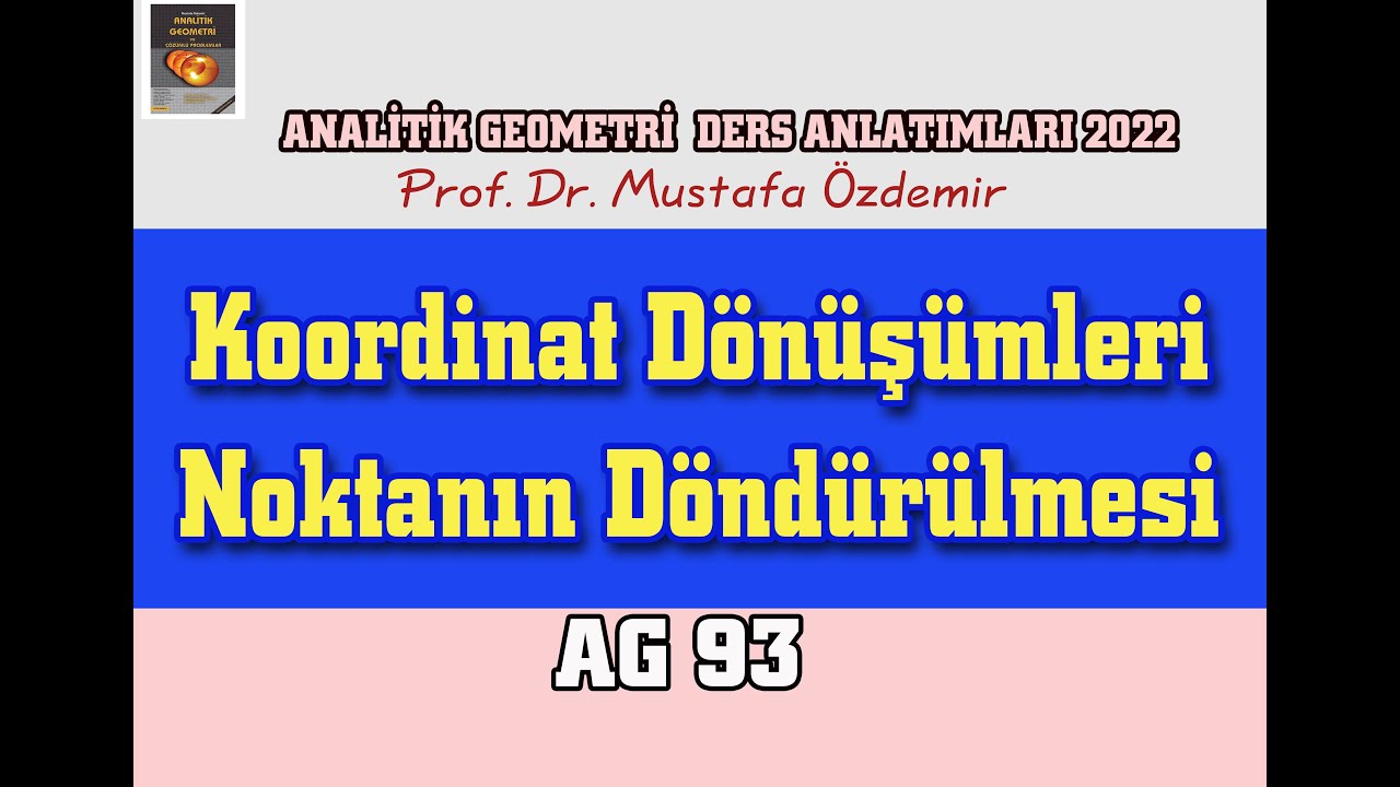AG93 Koordinat Dönüşümleri (Noktanın Döndürülmesi)