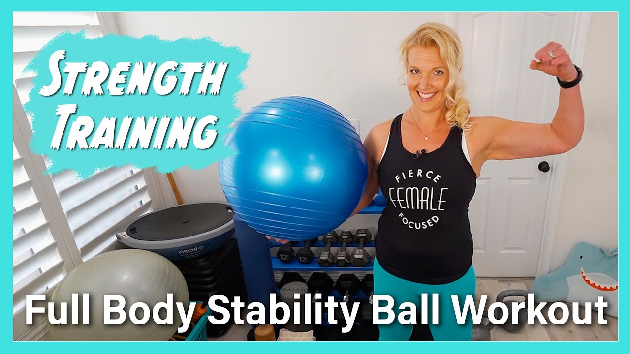 Full Body Stability Ball Workout - Exercise Ball Routine