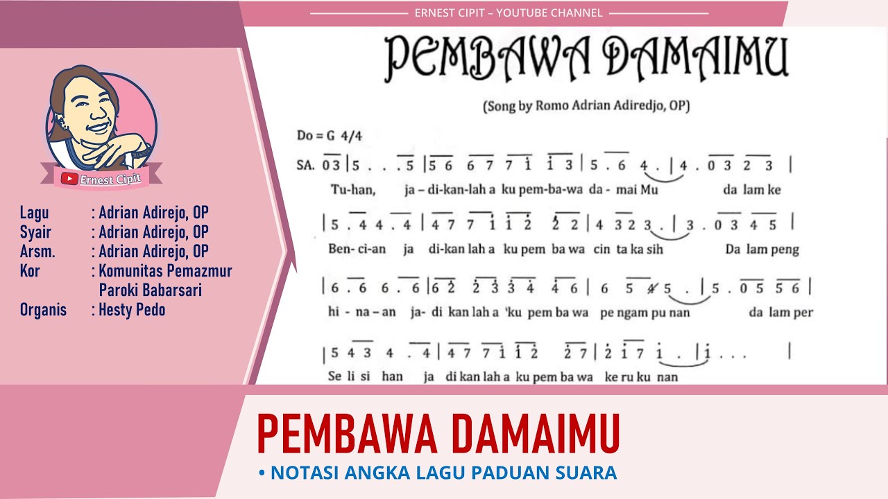 Pembawa DamaiMu | Adrian Adirejo | Lagu Komuni | Pemazmur Babarsari | Madah Syukur
