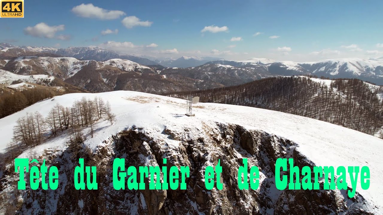Tête du Garnier - Tête de Charnaye - Beuil - Alpes-Maritimes - Drone 4K/UHD - Randonnée
