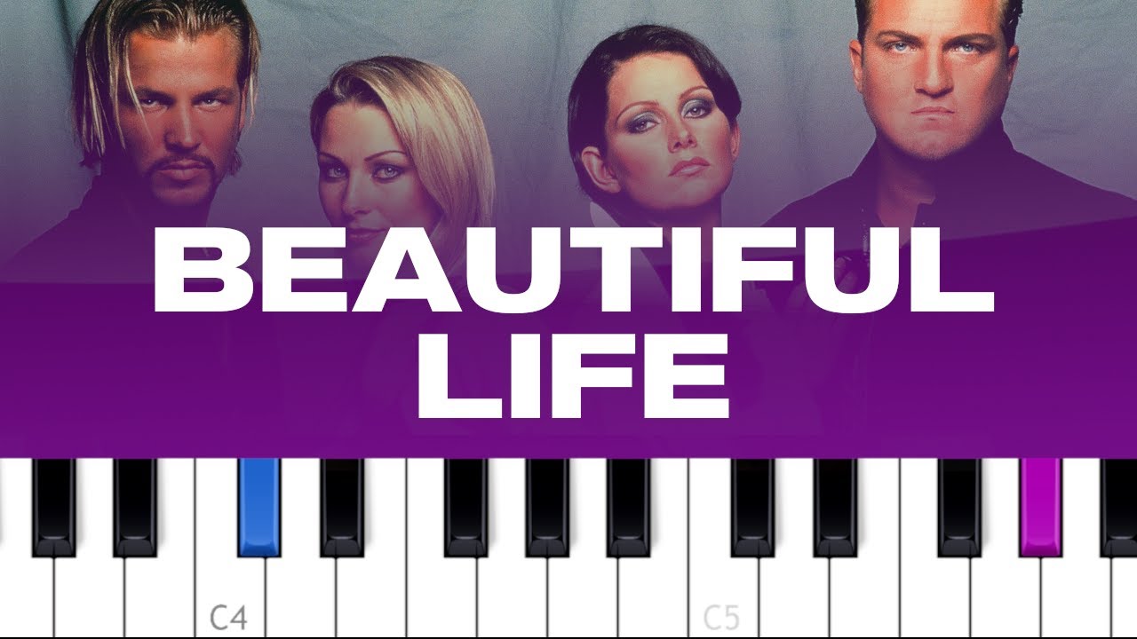 Ace of Base - Beautiful Life (piano tutorial)