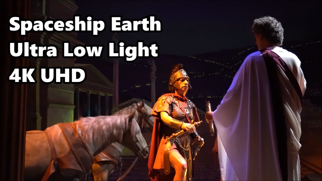 Spaceship Earth | Ultra Low Light | Full Ride - 4K UHD | Epcot