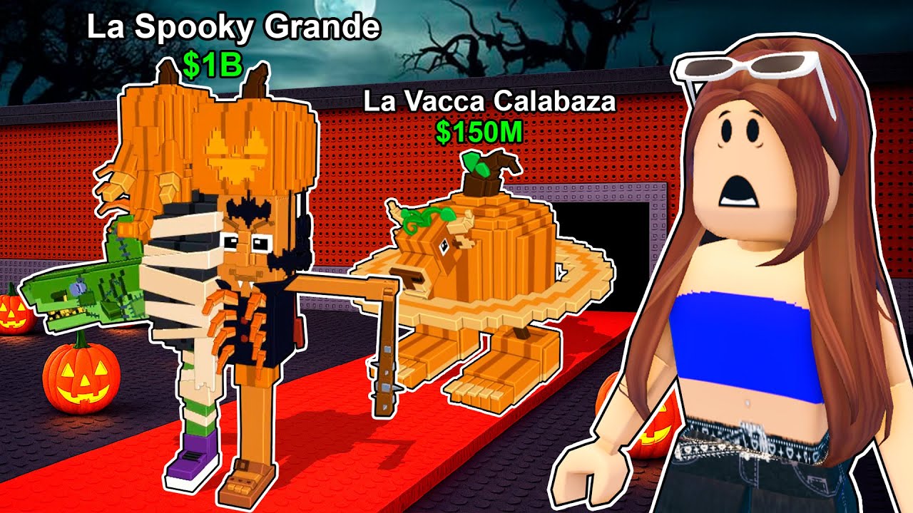 Me INFILTRÉ en un SERVIDOR DE HALLOWEEN en Steal a Brainrot Roblox! 🎃