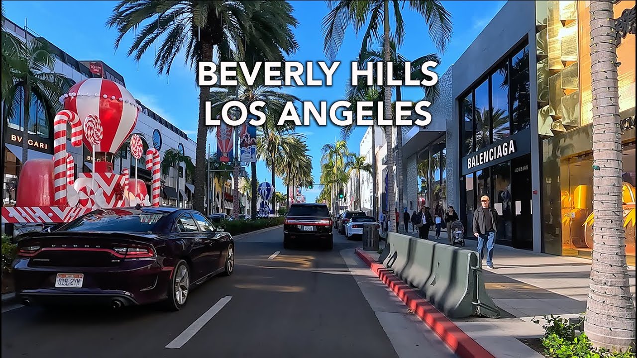 Driving Beverly Hills to Downtown Los Angeles