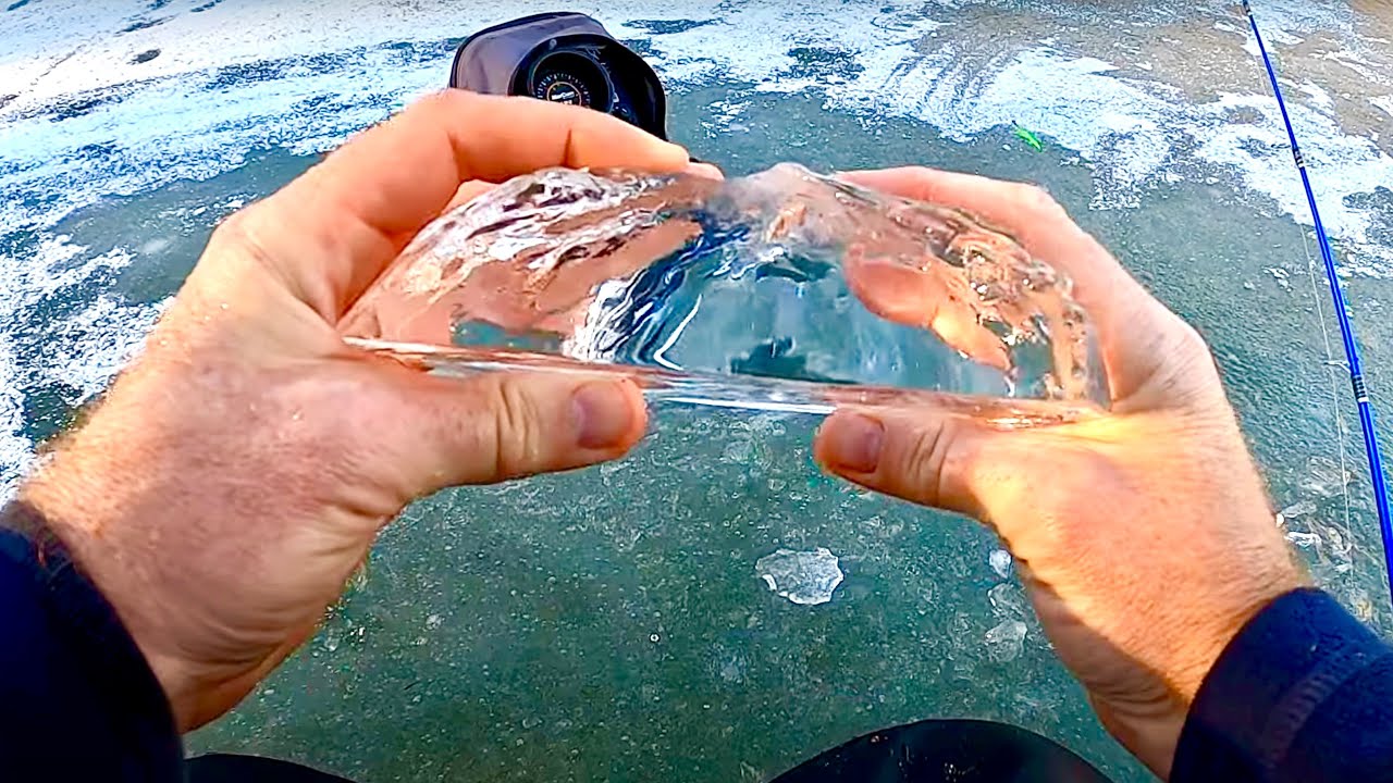 Ice Conditions Change Rapidly on the Mississippi River Backwaters | Ice Fishing