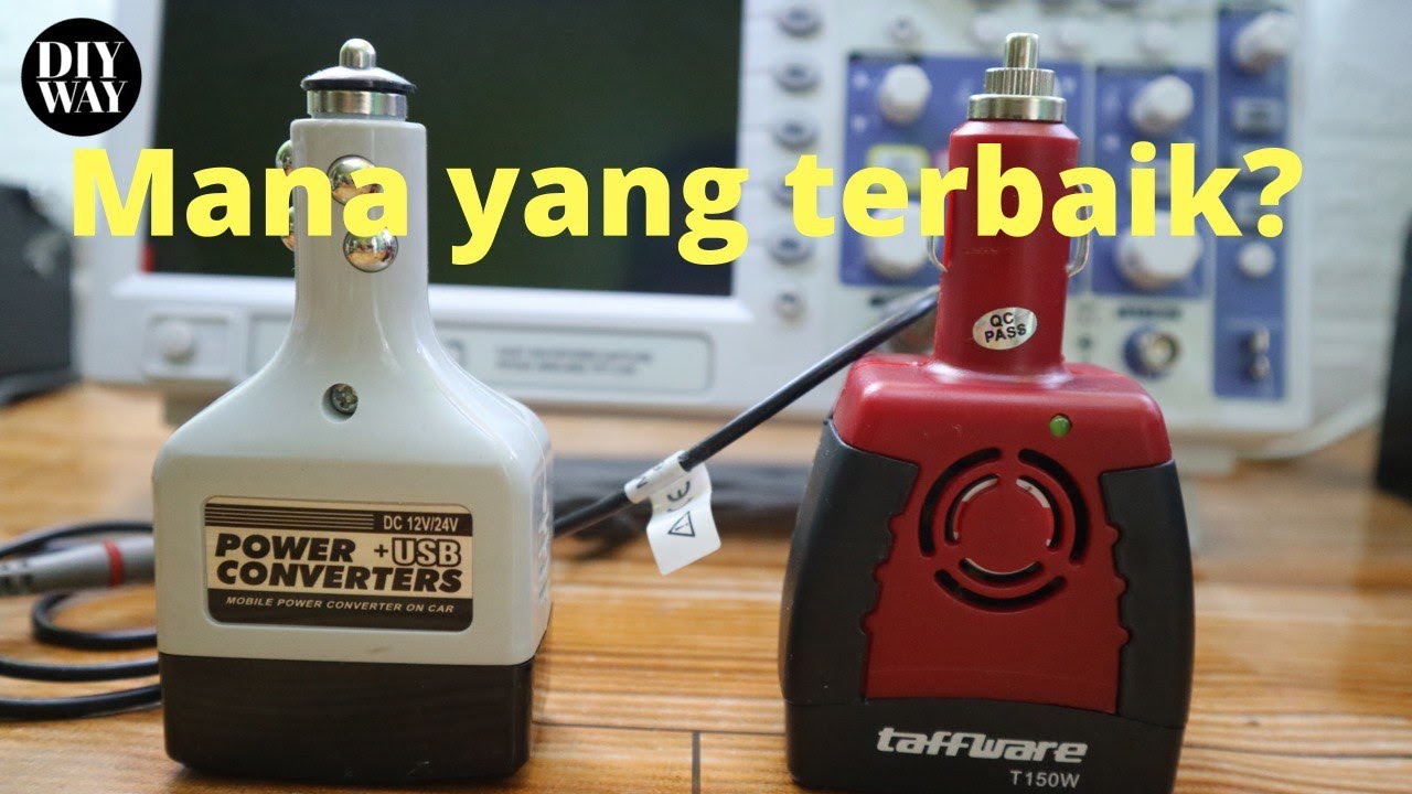 REVIEW dan TEST car power inverter 12Vdc to 220 Vac II Power Inverter untuk mobil