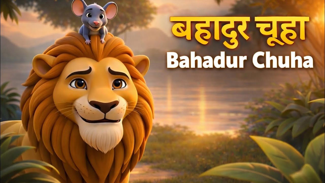 बहादुर चूहा l Bahadur Chuha l The Lion & The Mouse l Moral Story