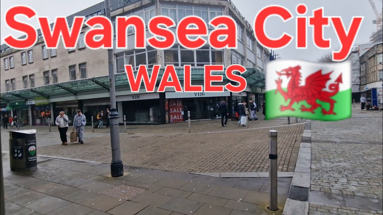 Swansea city centre in the south of Wales.  #Wales #England #beach #TGSTV