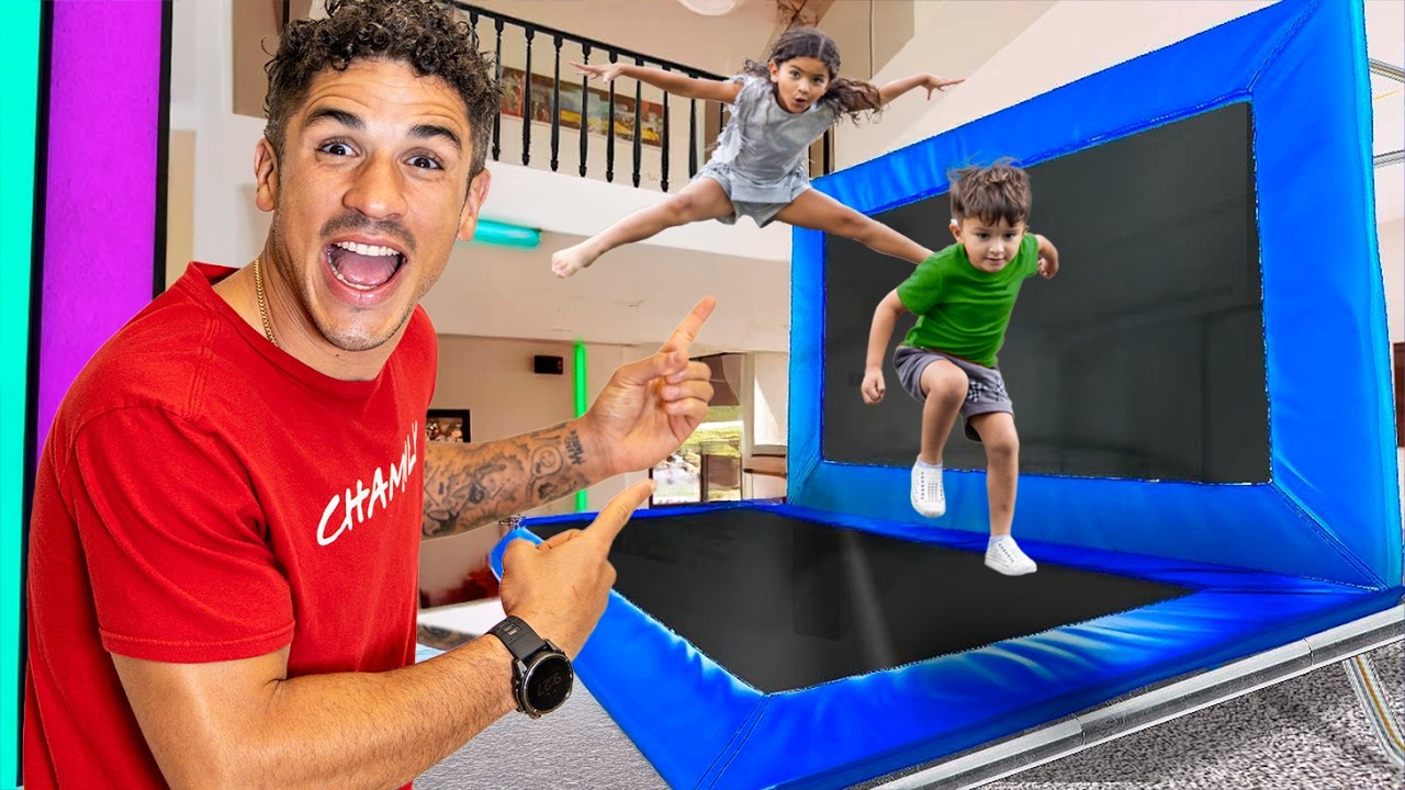 I Turned My House Into a Trampoline Park!