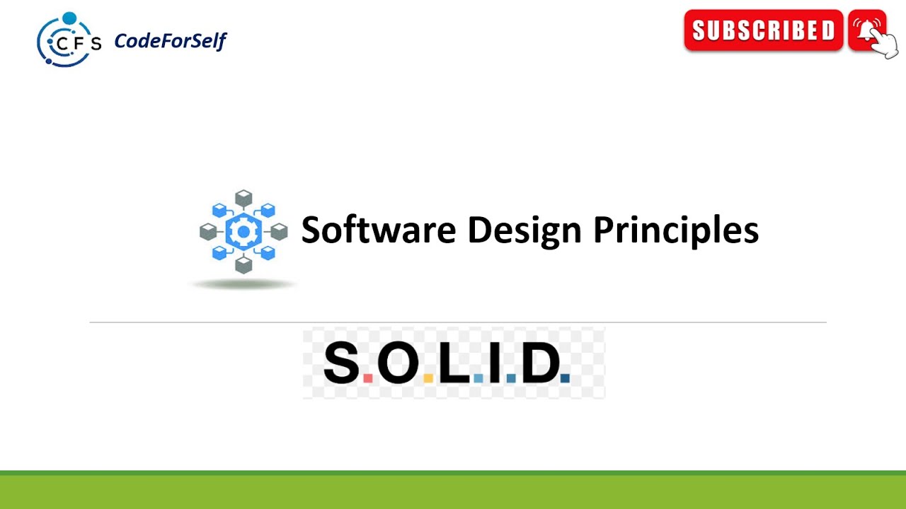Software Design Principles - S O L I D Principles