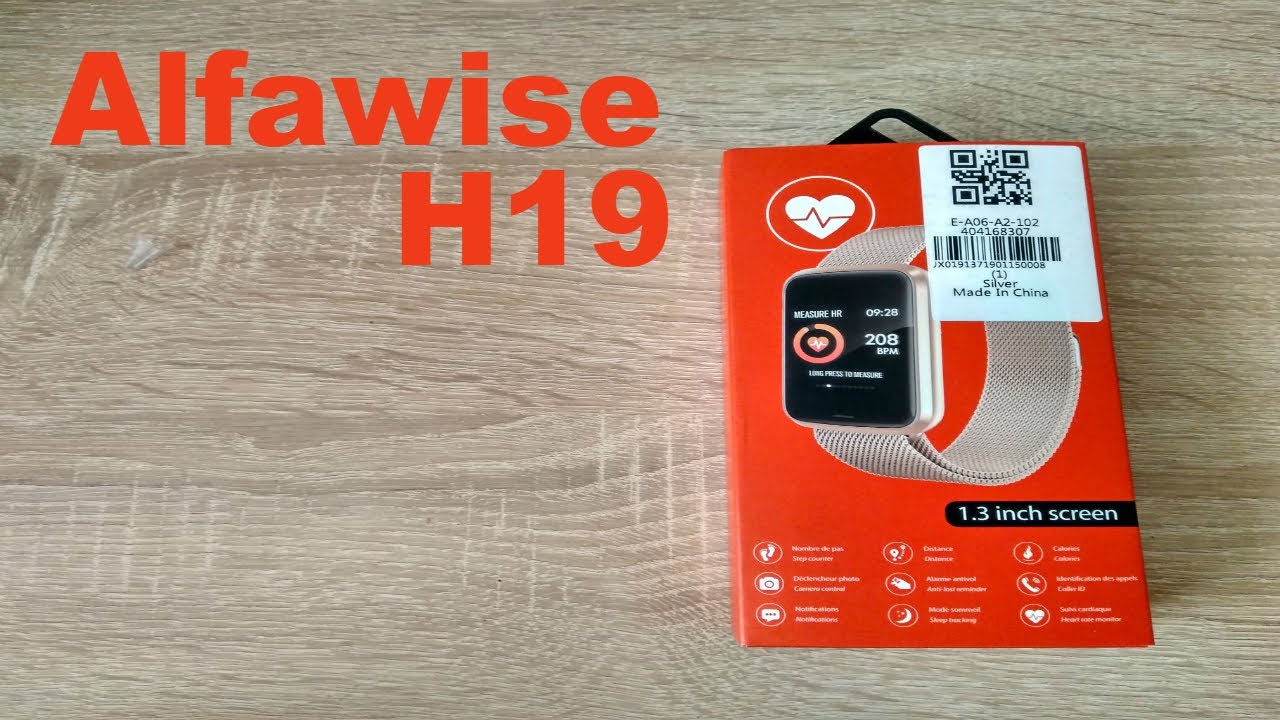 Alfawise H19 Smartwatch Fitness Tracker | Смарт-часы Alfawise H19 с пульсометром и тонометром