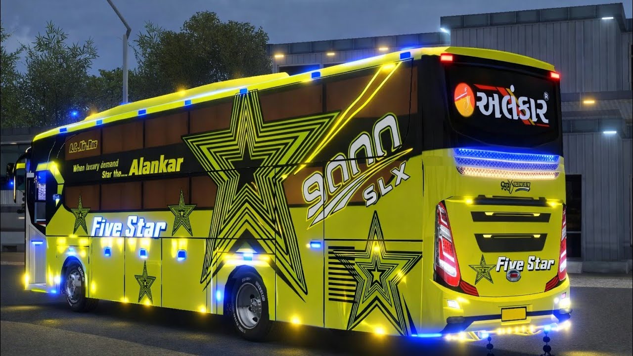 ALANKAR FIVE STAR HD 4K BUS LIVERY DOWNLOAD LINK TARGET 50 LIKE #bus #alankar #buslivery