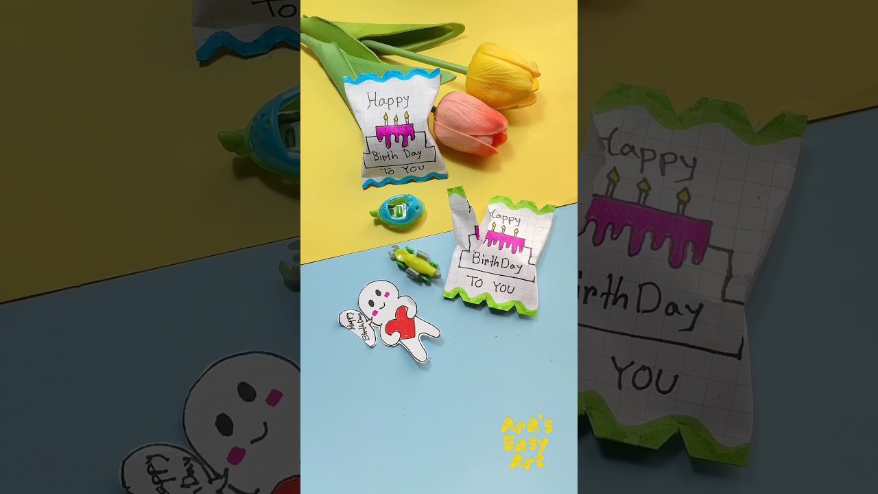 DIY Origami Birthday Chocolate Gift Idea @ArasEasyArt #ytshorts #birthday #gift