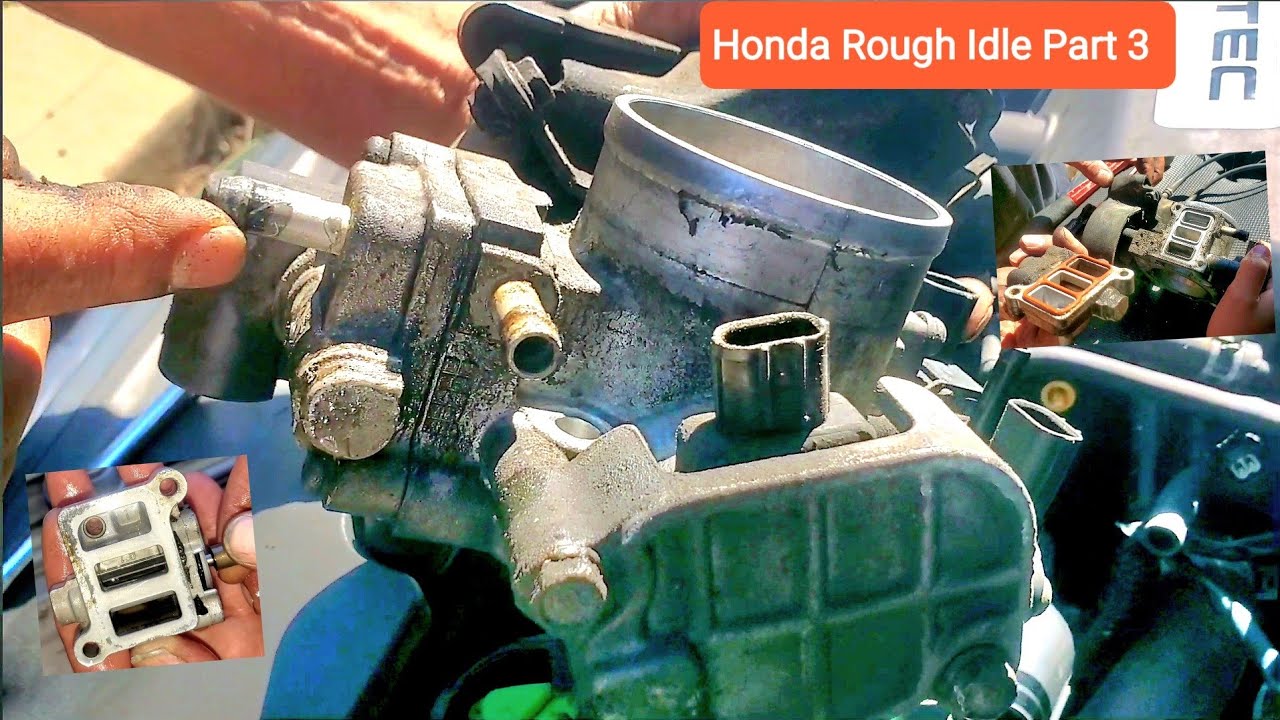 Honda CRV Rough Idle Problems & diagnoses, Cleaning, Testing. IACV, Throttle Body, Part 3